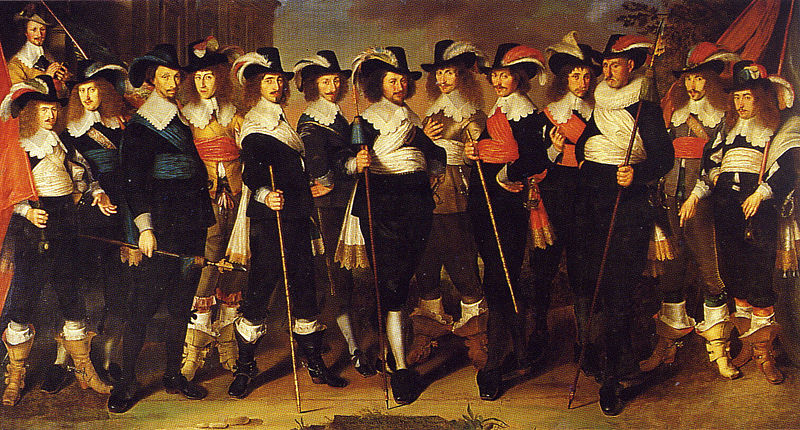 Officieren van de Schutterij o.l.v. Kolonel HarManus Herbertsz 1642 by Wouter Pietersz Crabeth II ca. 1594-1644 Museum het Catharina Gasthuis Gouda